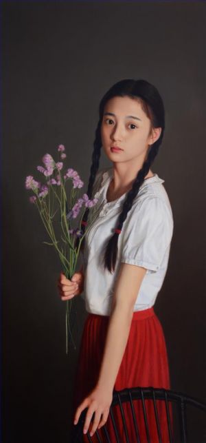 岳小清的当代艺术作品《那时17岁》
